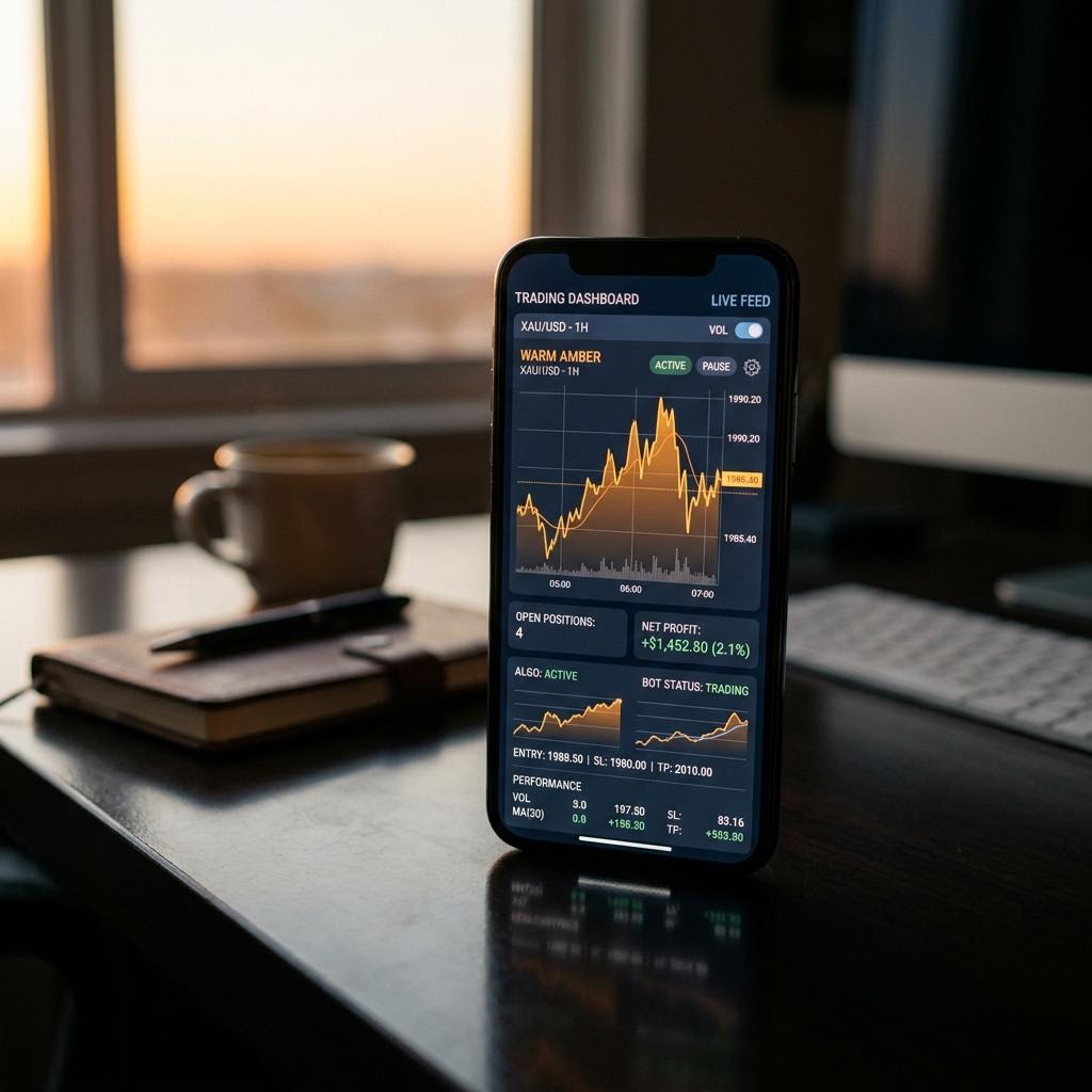 Rong Kimvuong AI crypto trading platform mobile interface
